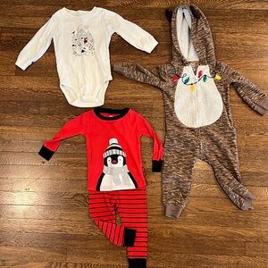 3 Christmas Outfits Carter's 18 month